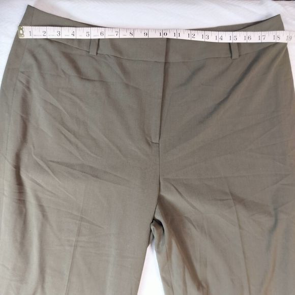 Women's Talbots Olive Green Stretch Pants Size 16 - Picture 3 of 7